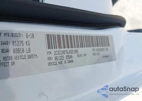 2018 Chrysler 300 300S z USA, uszkodzony, nr VIN 2C3CCABT8JH321092